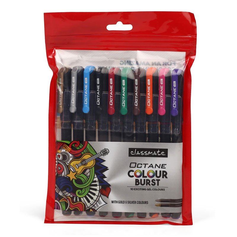 Buy Colour Gel Pen Set of 10 online in India