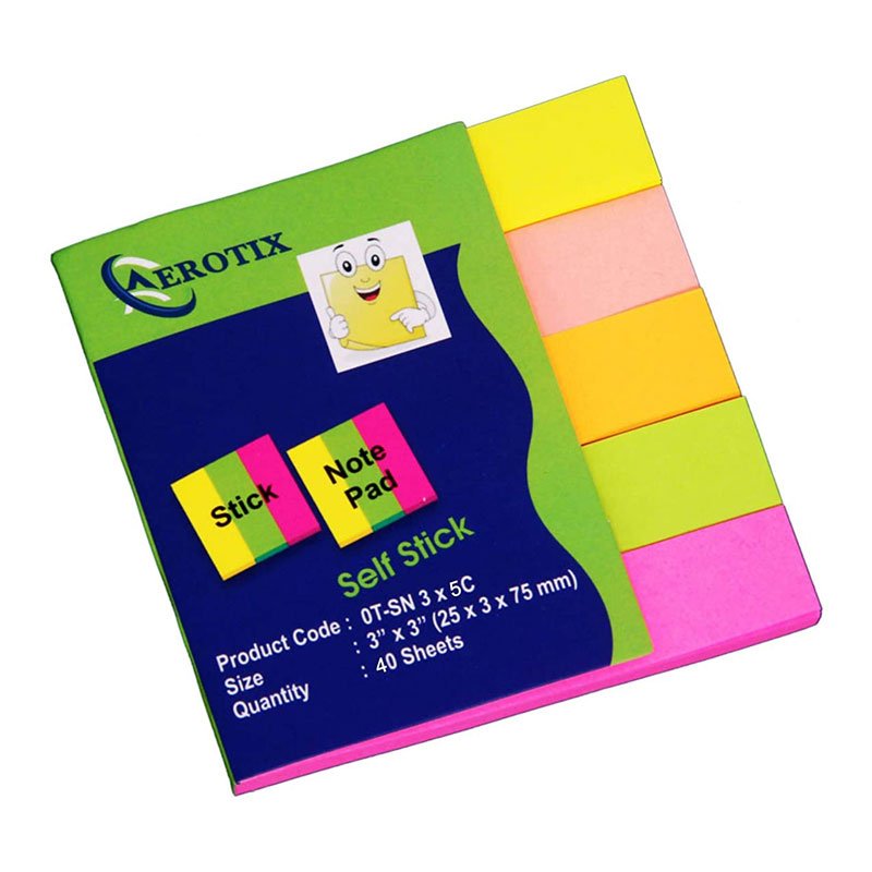 Buy Sticky Note (Paper Flag) 5 Colours 1/5 online in India
