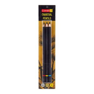Camlin Medium, Soft and Hard Black Charcoal Pencils