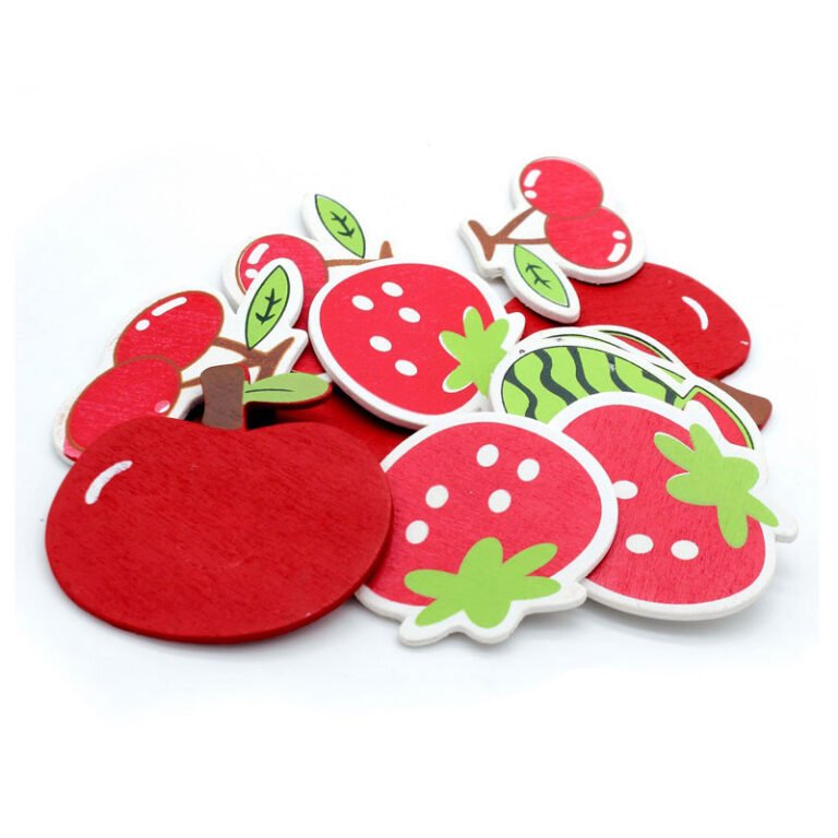 Buy Wooden Fruit Cut Out Sticker (Pack of 12) online in India | Hello ...