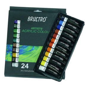 Brustro Artists Acrylic Colour Tube 24 Shades X 12 ML