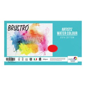 Brustro Artists' Watercolour Paper A3/A4 Size 300 GSM 25% Cotton Loose Sheets