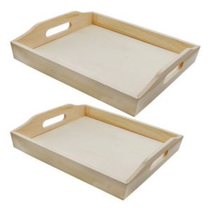 Decoupage Wooden Tray (Set of 2)