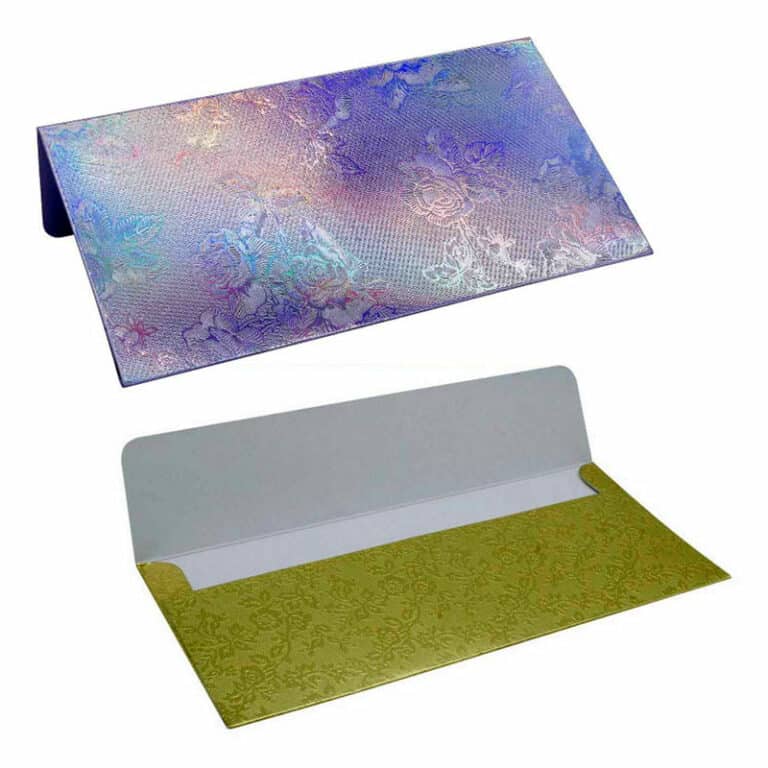 Buy Designer Envelopes 17.5 X 7.5 cm (Silver/Gold) online in India