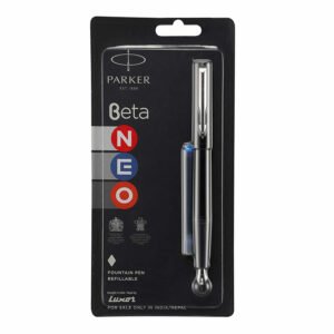Parker Beta Neo Fountain Pen (Fine Nib | Chrome Trim)