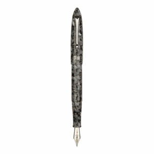 Click Yen Fountain Pen with Jowo Nib Unit (Medium Nib | Chrome Trim) Antique Silver