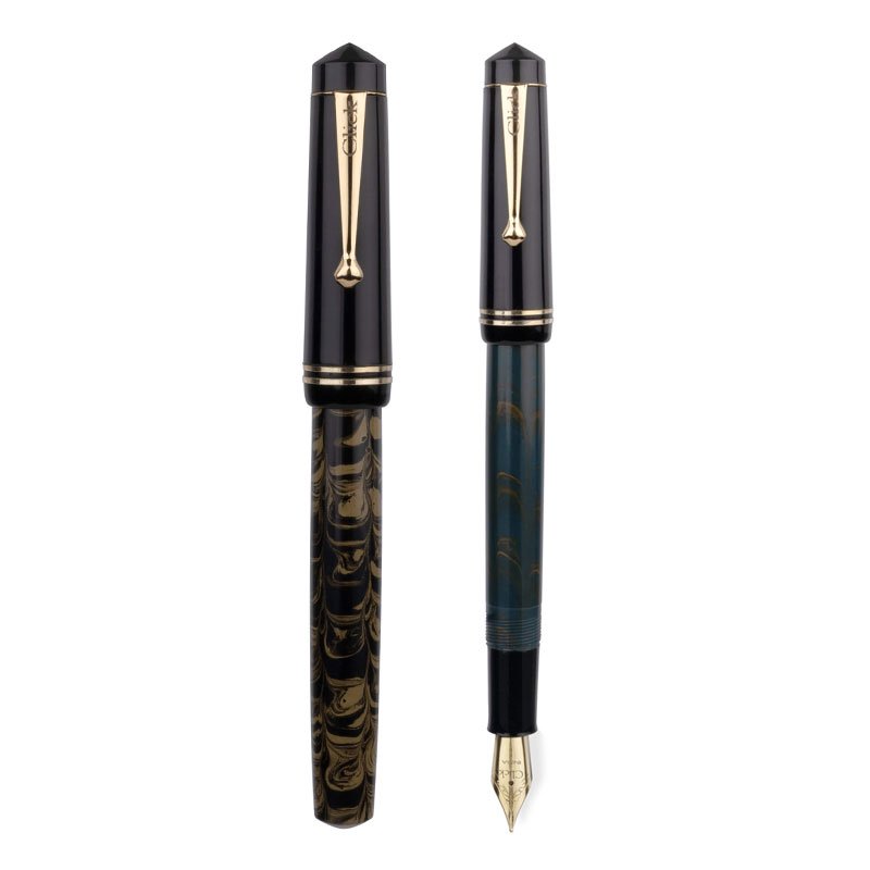 Click Aristocrat Half Ebonite Fountain Pen (Medium Nib | Gold Trim)