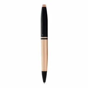 Cross Calais Ballpoint Pen | Brushed Rose Gold Plate and Black Lacquer