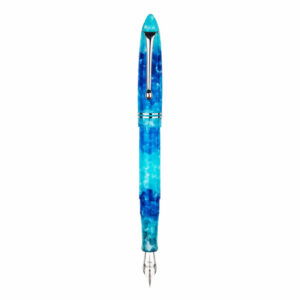 Click Yen Fountain Pen (Medium Nib | Chrome Trim) Lazurite
