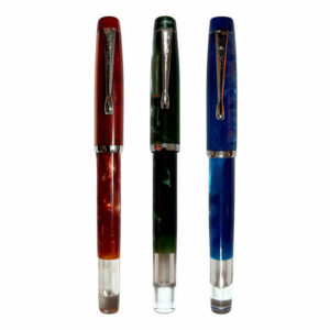 Mohi Fountain Pen | Aura Acrylic (Fine Nib | Chrome Trim)