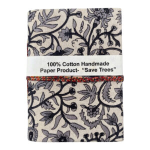 Handmade 100% Cotton Paper Notebook (5" X 7" | 96 Pages | 120 GSM | Fountain Pen Friendly)