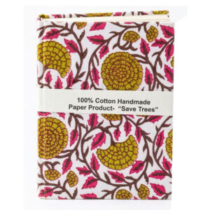 Handmade 100% Cotton Paper Notebook (6" X 8" | 96 Pages | 120 GSM | Fountain Pen Friendly)