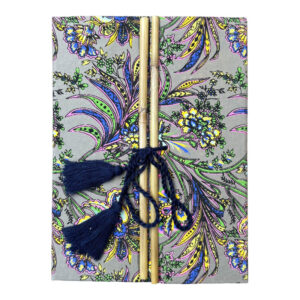 Handmade Recycled Paper Notebook (6" X 8" | 96 Pages | 100 GSM | Bamboo Closure)