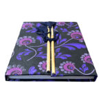 Handmade Recycled Paper Notebook (6" X 8" | 96 Pages | 100 GSM | Bamboo Closure)