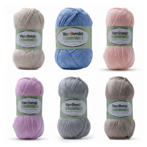 Vardhman Cotone Crochet Yarn/Knitting Yarn (Acrylic Cotton Blend Yarn)