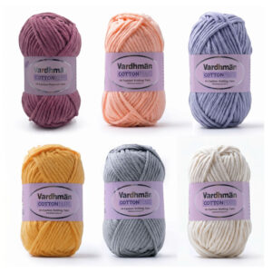 Vardhman Cotton Plus Crochet Yarn/Knitting Yarn (Acrylic Cotton Blend Yarn)
