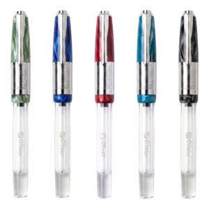 Oliver 71 HT Acrylic Fountain Pen (Fine Nib | Chrome Trim)