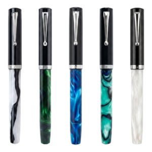 Oliver Karma Acrylic Fountain Pen (Fine Nib | Chrome Trim)