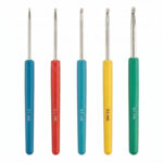 Pony Crochet Hook Set with Plastic Handle (Set of 5)