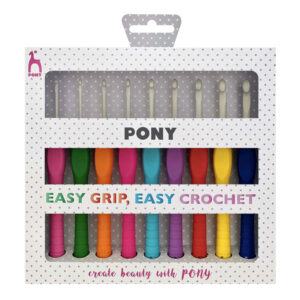 Pony Crochet Hook Set with Soft Handle (Set of 9)